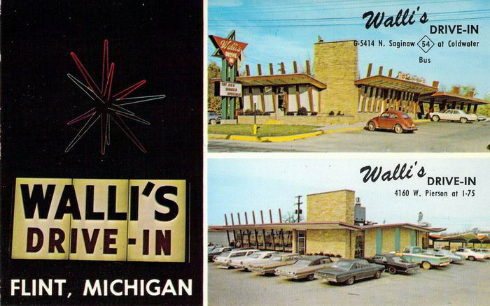 Wallis Drive-In - 1968 Postcard Shot